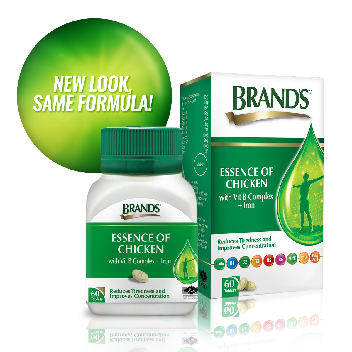BRAND'S® Essence of Chicken with Vit B Complex + Iron 60 Tablets
